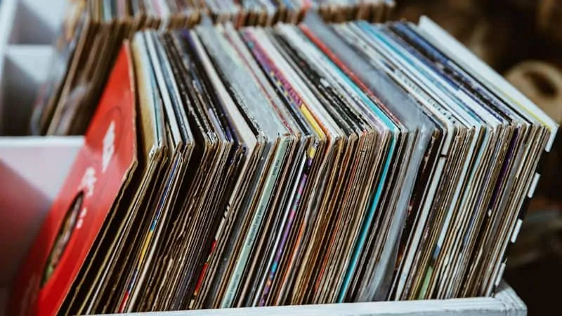 storage box for vinyl records