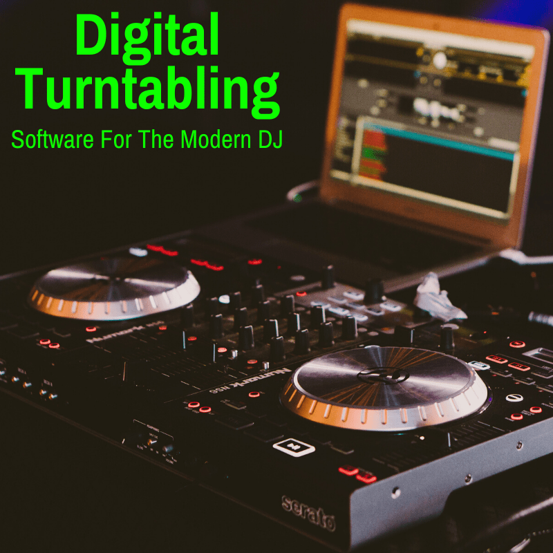 Digital turntable DJ equipment