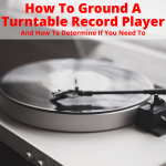 Grounded turntable record player