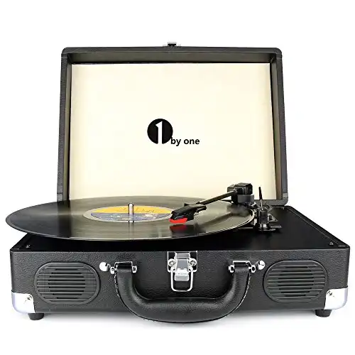 1byone Wireless Suitcase Record Player
