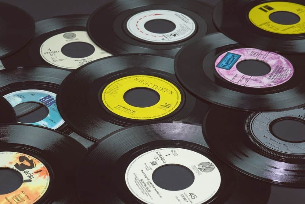 Cleaning A Record Album Cover With Glass Wax 